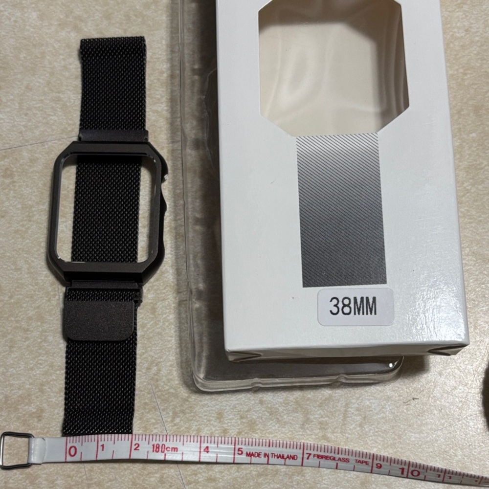 NWT Dark Brown Mesh Apple Watch Band 38mm